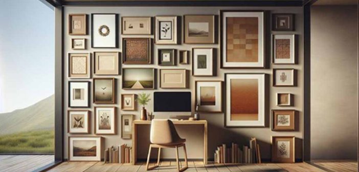 Transform your workspace with a gallery wall